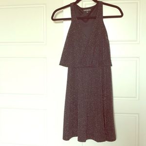 Express little black sparkly dress